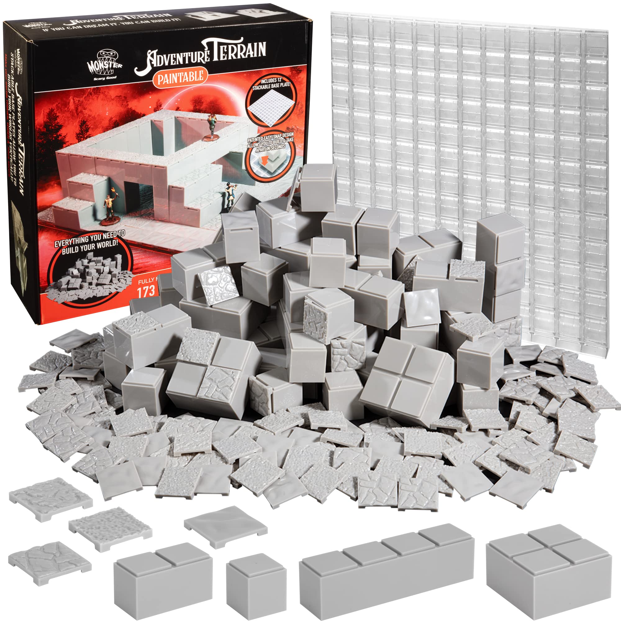 Amazon.com: Monster Adventure Terrain 3D Interchangeable Builder